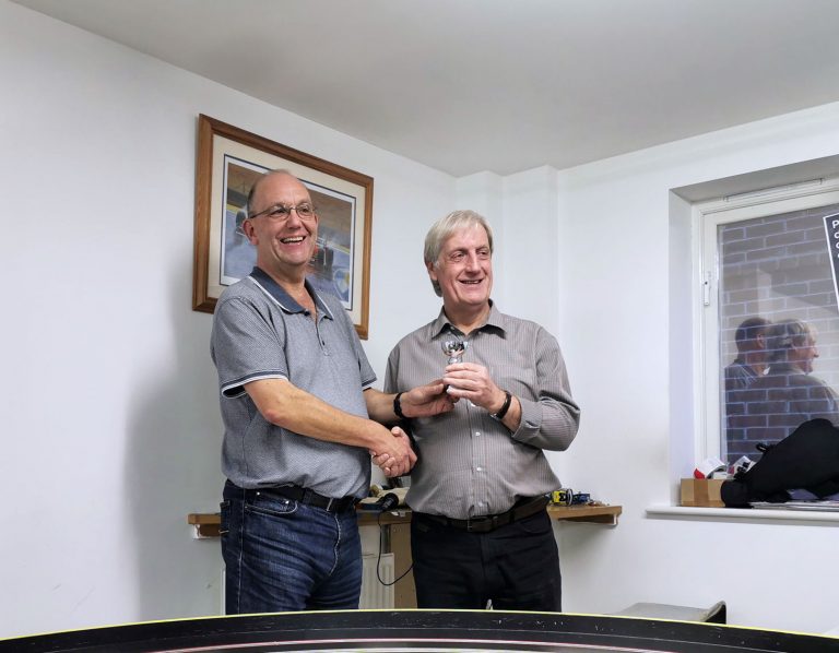 Molesey Scalextric Club GT Open 2019 prize presentation