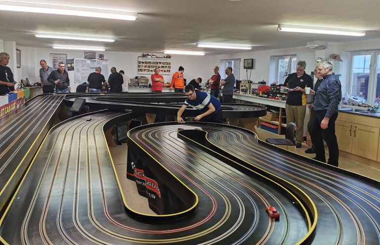 Molesey Scalextric Club track and clubroom GT Open 2019