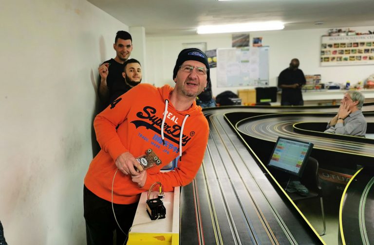 Molesey Scalextric Club track and drivers GT Open 2019