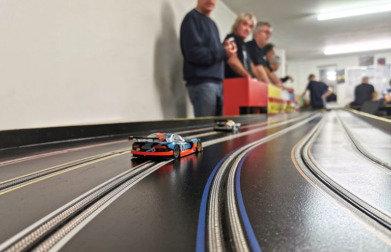 Molesey Scalextric Club car on track