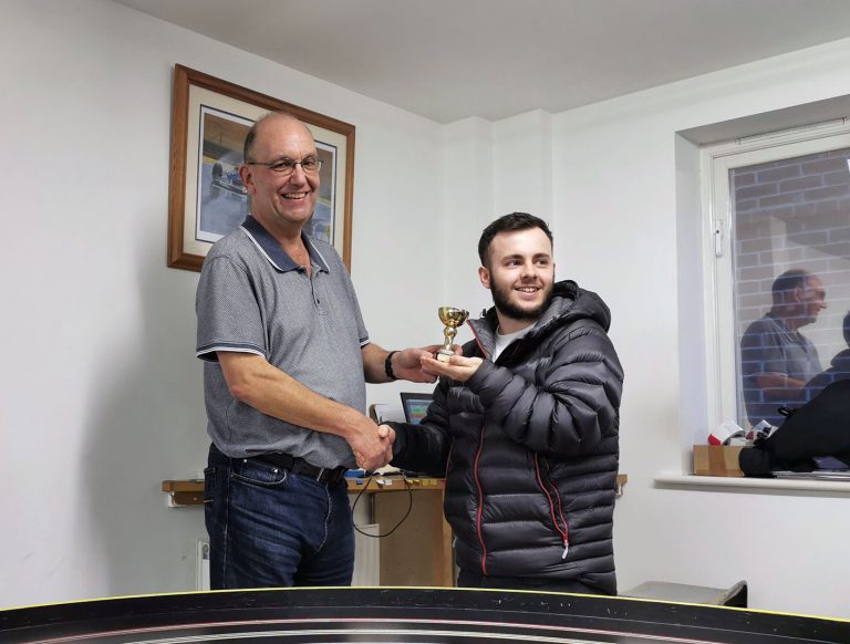 Molesey Scalextric Club GT Open 2019 prize presentation