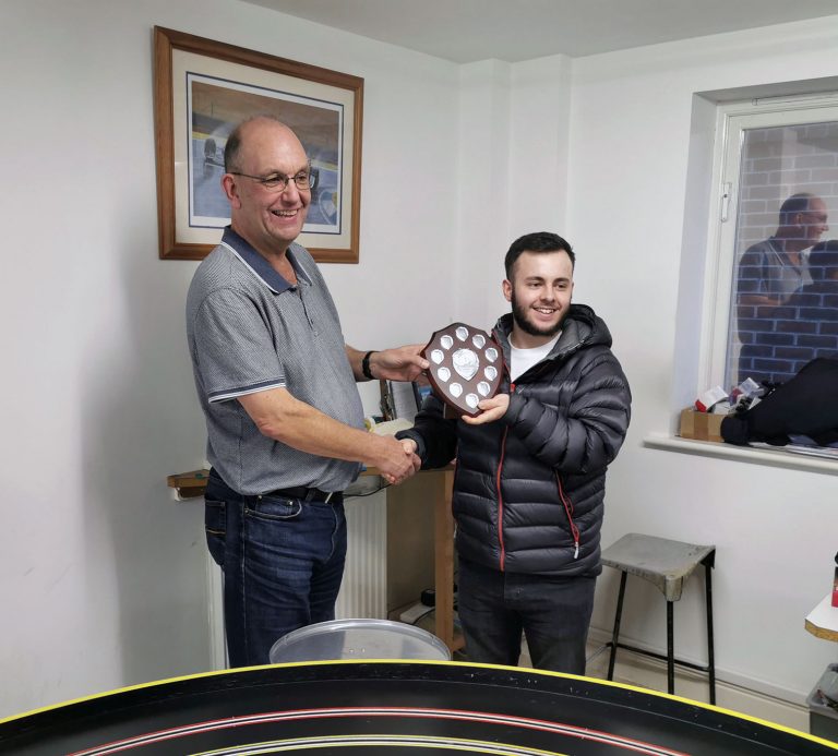 Molesey Scalextric Club GT Open 2019 prize presentation