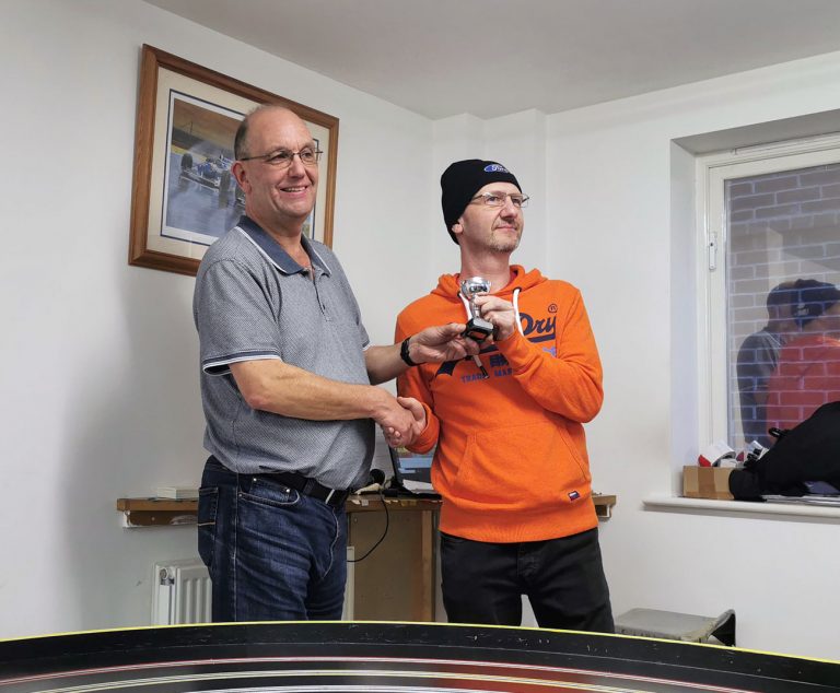 Molesey Scalextric Club GT Open 2019 prize presentation