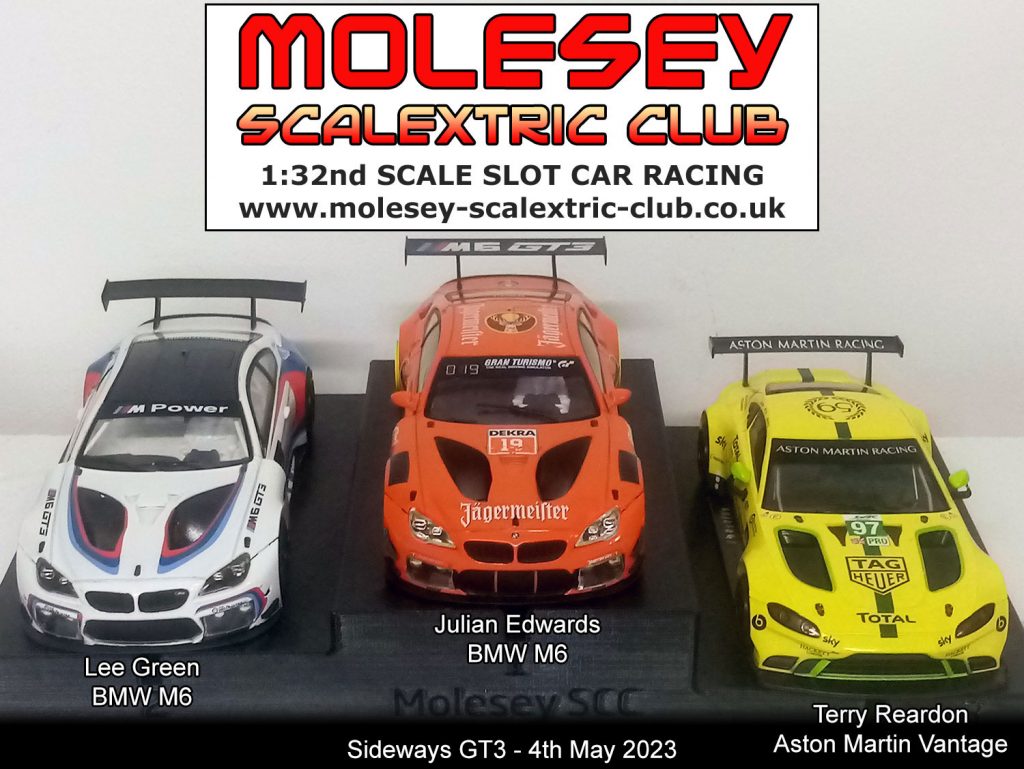 Molesey Scalextric Club 2023 podium May 04